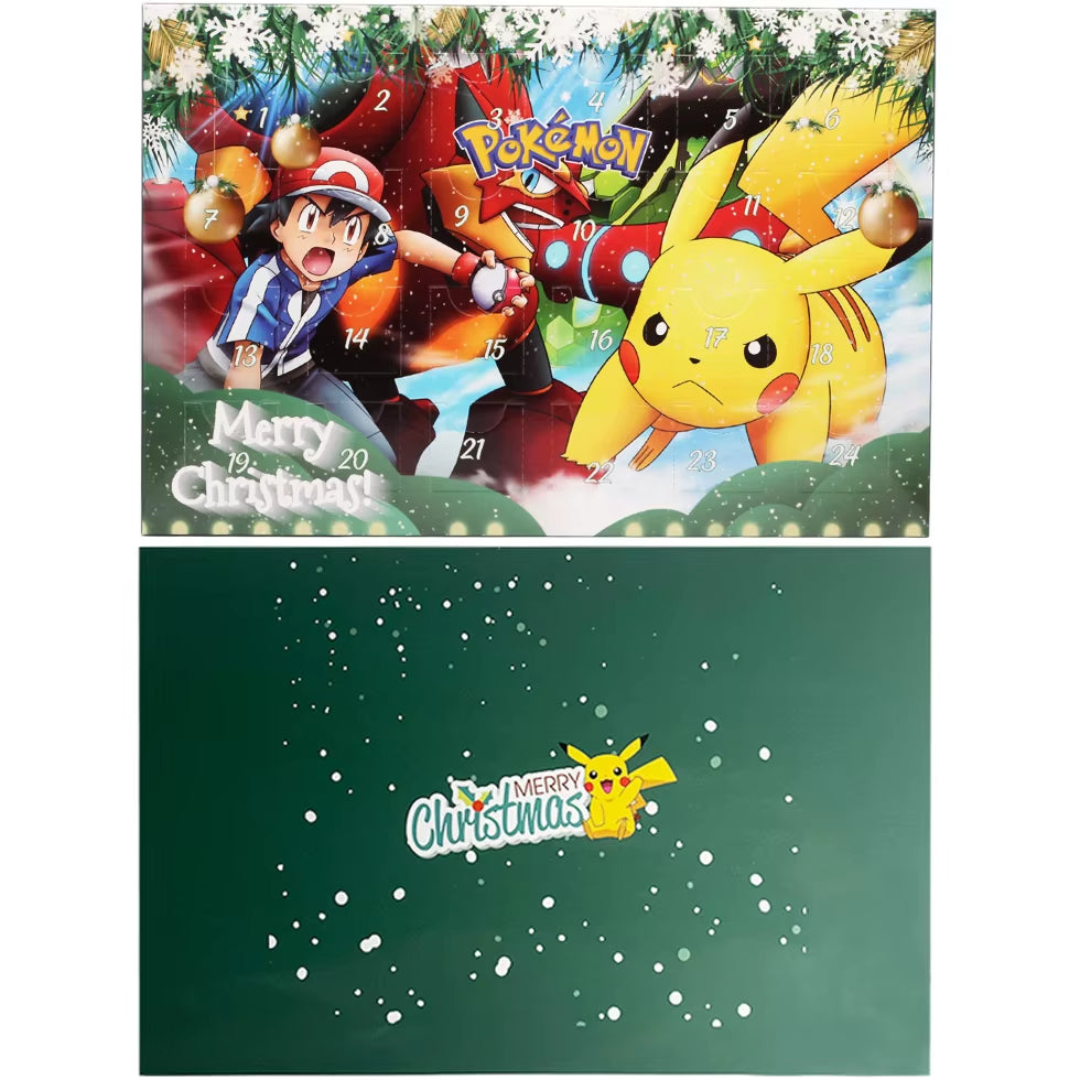 Pokemon Christmas Advent Calendar Box 24Pcs Kawaii Pikachu Anime Figures Children Toys for Boys Girls Xmas Gifts