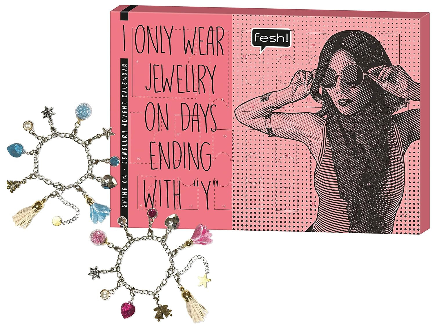 Boulevard De Beauté Shine on - Jewellry Advent Calendar - Der Kalender Für Schmuckliebhaber, 24 Stück