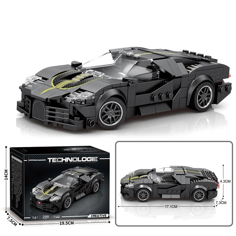 Speed Sport Car Model City Classic Champions Racing Vehicle Building Blocks 1:24 Scale Super Racers Bricks Holiday Gift